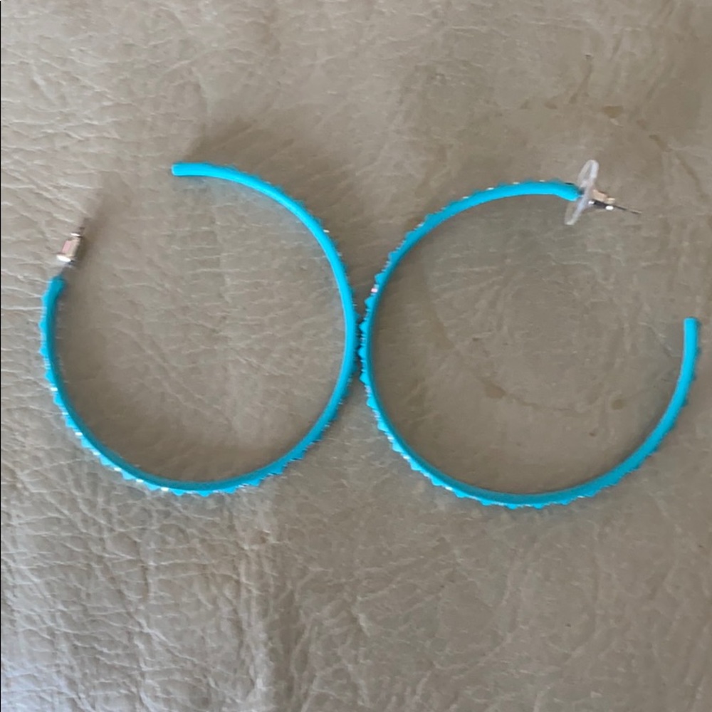 COPY - Kendra Scott turquoise hoop earrings